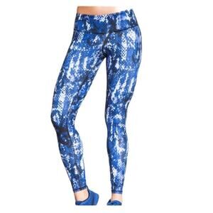 Alo Yoga Snakeprint Python Leggings Blue XS